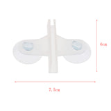 Max 10Pcs Aquarium Plastic Dual Suction Cup Clip Sucker Divider Support Holder