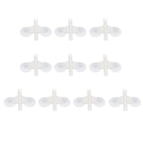 Max 10Pcs Aquarium Plastic Dual Suction Cup Clip Sucker Divider Support Holder