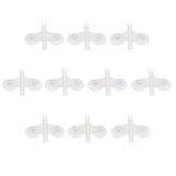 Max 10Pcs Aquarium Plastic Dual Suction Cup Clip Sucker Divider Support Holder