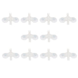 Max 10Pcs Aquarium Plastic Dual Suction Cup Clip Sucker Divider Support Holder