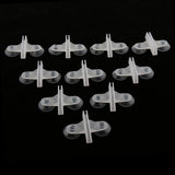 Max 10Pcs Aquarium Plastic Dual Suction Cup Clip Sucker Divider Support Holder