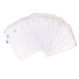 Max 10 Pcs Zipped Fish Tank Filter Material Mesh Bag Isolation Bag 15x20cm White