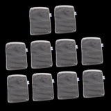 Max 10 Pcs Zipped Fish Tank Filter Material Mesh Bag Isolation Bag 15x20cm White