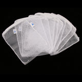 Max 10 Pcs Zipped Fish Tank Filter Material Mesh Bag Isolation Bag 15x20cm White