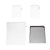 Max 10 Pcs Zipped Fish Tank Filter Material Mesh Bag Isolation Bag 15x20cm White