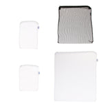 Max 10 Pcs Zipped Fish Tank Filter Material Mesh Bag Isolation Bag 15x20cm White