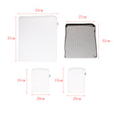 Max 10 Pcs Zipped Fish Tank Filter Material Mesh Bag Isolation Bag 15x20cm White