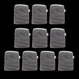 Max 10 Pcs Zipped Fish Tank Filter Material Mesh Bag Isolation Bag 15x20cm White