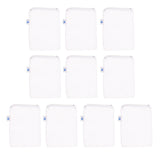 Max 10 Pcs Zipped Fish Tank Filter Material Mesh Bag Isolation Bag 15x20cm White