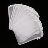 Max 10 Pcs Zipped Fish Tank Filter Material Mesh Bag Isolation Bag 15x20cm White
