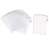 Max 10 Pcs Zipped Fish Tank Filter Material Mesh Bag Isolation Bag 15x20cm White