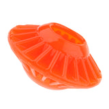 Max Dog Training Toys Flying Discs Flyer Silicone for Big Small Dogs Soft Orange