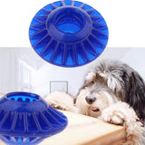 Max Dog Training Toys Flying Discs Flyer Silicone for Big Small Dogs Soft Blue