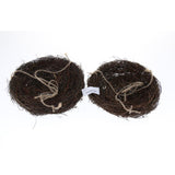 Max 2PCS Rattan Bird Nest Swinging Toy Cage Perch Stand for Parrot Budgie L