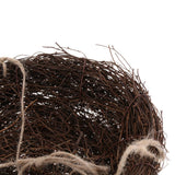 Max 2PCS Rattan Bird Nest Swinging Toy Cage Perch Stand for Parrot Budgie L