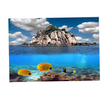 Max 3D Aquarium Background Poster Backdrop Sticker Fish Tank Decorations M