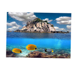 Max 3D Aquarium Background Poster Backdrop Sticker Fish Tank Decorations M