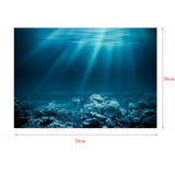 Max Aquarium 3D Background Sticker Fish Tank Wall Decoration Painting PVC L
