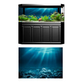 Max Aquarium 3D Background Sticker Fish Tank Wall Decoration Painting PVC L