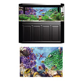 Max 3D Effect Aquarium Poster Ocean Natural Landscape Poster Fish Tank Decor XS