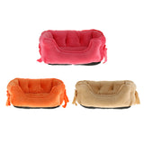 Max Pet Dog Bed Warming House Soft Nest Dog Baskets Winter Warm Kennel rose red