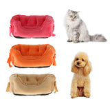 Max Pet Dog Bed Warming House Soft Nest Dog Baskets Winter Warm Kennel rose red