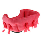 Max Pet Dog Bed Warming House Soft Nest Dog Baskets Winter Warm Kennel rose red