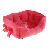 Max Pet Dog Bed Warming House Soft Nest Dog Baskets Winter Warm Kennel rose red