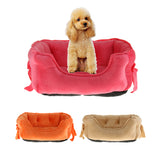 Max Pet Dog Bed Warming House Soft Nest Dog Baskets Winter Warm Kennel rose red