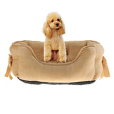 Max Pet Dog Bed Warming House Soft Nest Dog Baskets Winter Warm Kennel brown