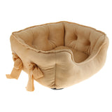 Max Pet Dog Bed Warming House Soft Nest Dog Baskets Winter Warm Kennel brown