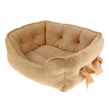 Max Pet Dog Bed Warming House Soft Nest Dog Baskets Winter Warm Kennel brown