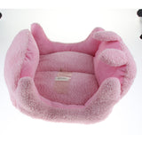 Max Cartoon Shape Dog Nest Pet Kennel Supplies Super-soft Cat Bed Dog House Pink