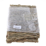 Max 2 PCS Handwoven Straw Cage Mat Sleep Bed and Chew Toy for Small Pet Rabbit