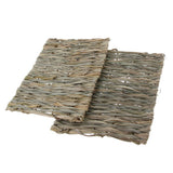 Max 2 PCS Handwoven Straw Cage Mat Sleep Bed and Chew Toy for Small Pet Rabbit
