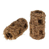 Max 2pcs Natural Grass Rack Feeder Hay Grass Nest Holder for Rabbit Guinea Pig