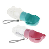 Max Portable Pet Dog Water Bottle Dogs Travel Puppy Cat Drinking Bowl  Blue