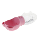Max Portable Pet Dog Water Bottle Dogs Travel Puppy Cat Drinking Bowl  Pink