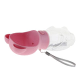 Max Portable Pet Dog Water Bottle Dogs Travel Puppy Cat Drinking Bowl  Pink