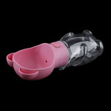 Max Portable Pet Dog Water Bottle Dogs Travel Puppy Cat Drinking Bowl  Pink