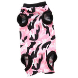 Max Pet Dog / Cat Recovery Suit Surgery Wound Protective Clothes Pink Camo S