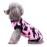 Max Pet Dog / Cat Recovery Suit Surgery Wound Protective Clothes Pink Camo S
