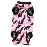 Max Pet Dog / Cat Recovery Suit Surgery Wound Protective Clothes Pink Camo S