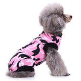 Max Pet Dog / Cat Recovery Suit Surgery Wound Protective Clothes Pink Camo S