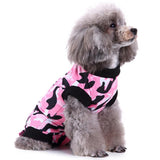 Max Pet Dog / Cat Recovery Suit Surgery Wound Protective Clothes Pink Camo L