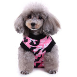 Max Pet Dog / Cat Recovery Suit Surgery Wound Protective Clothes Pink Camo L