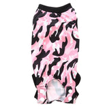 Max Pet Dog / Cat Recovery Suit Surgery Wound Protective Clothes Pink Camo L