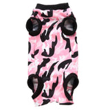 Max Pet Dog / Cat Recovery Suit Surgery Wound Protective Clothes Pink Camo L