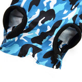 Max Pet Dog / Cat Recovery Suit Surgery Wound Protective Clothes Blue Camo L