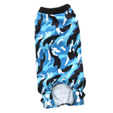 Max Pet Dog / Cat Recovery Suit Surgery Wound Protective Clothes Blue Camo L